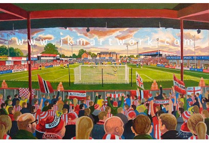 Moss Lane Stadium Fine Art Print - Altrincham FC Moss Lane Stadium Fine Art Print - Altrincham FC